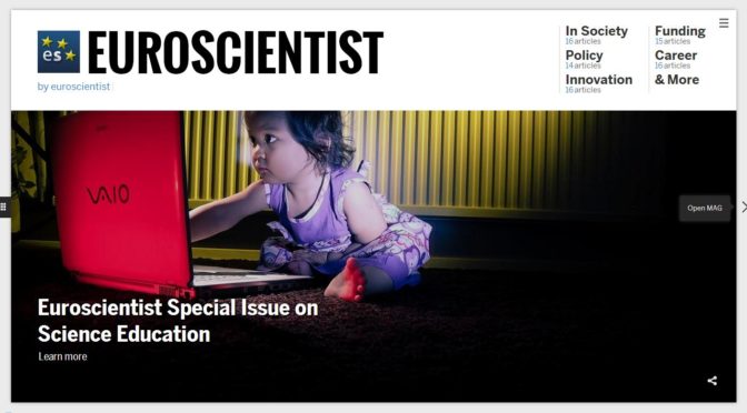 The Euroscientist version web 2.0